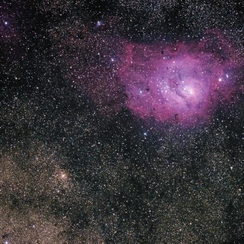 photo of the lagoon nebula